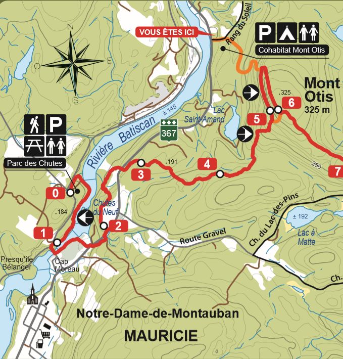 Carte du Sentier Montauban